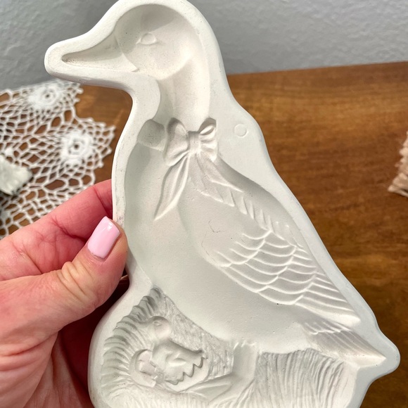 Kitchen Vintage Clay Cookie Mold Duck Poshmark